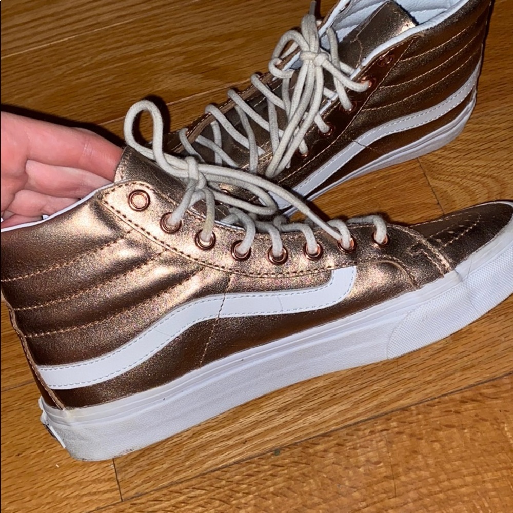 Golden Hightop Vans!
